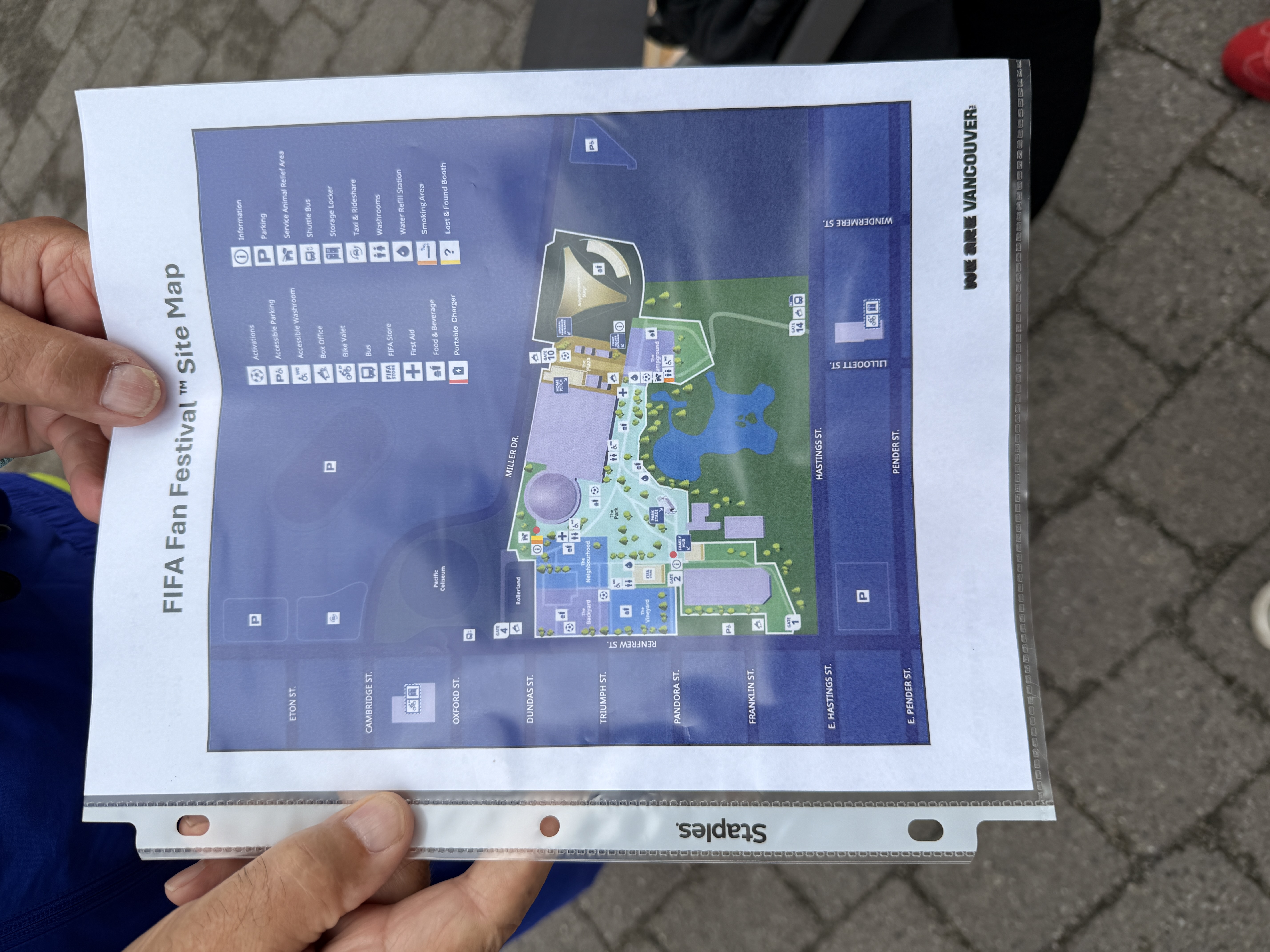 Nice map from a kind volunteer 